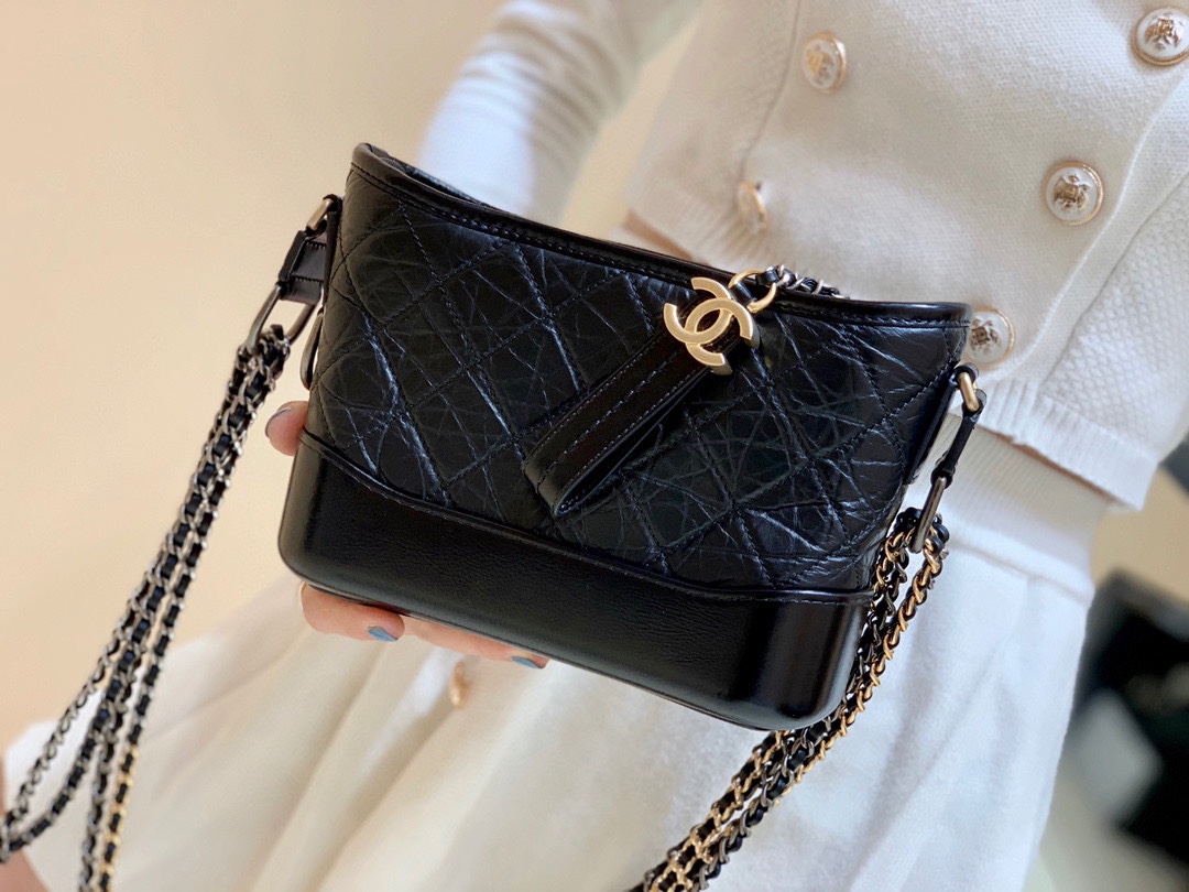CHANEL Gabrielle hobo bag 流浪包 A91810黑色