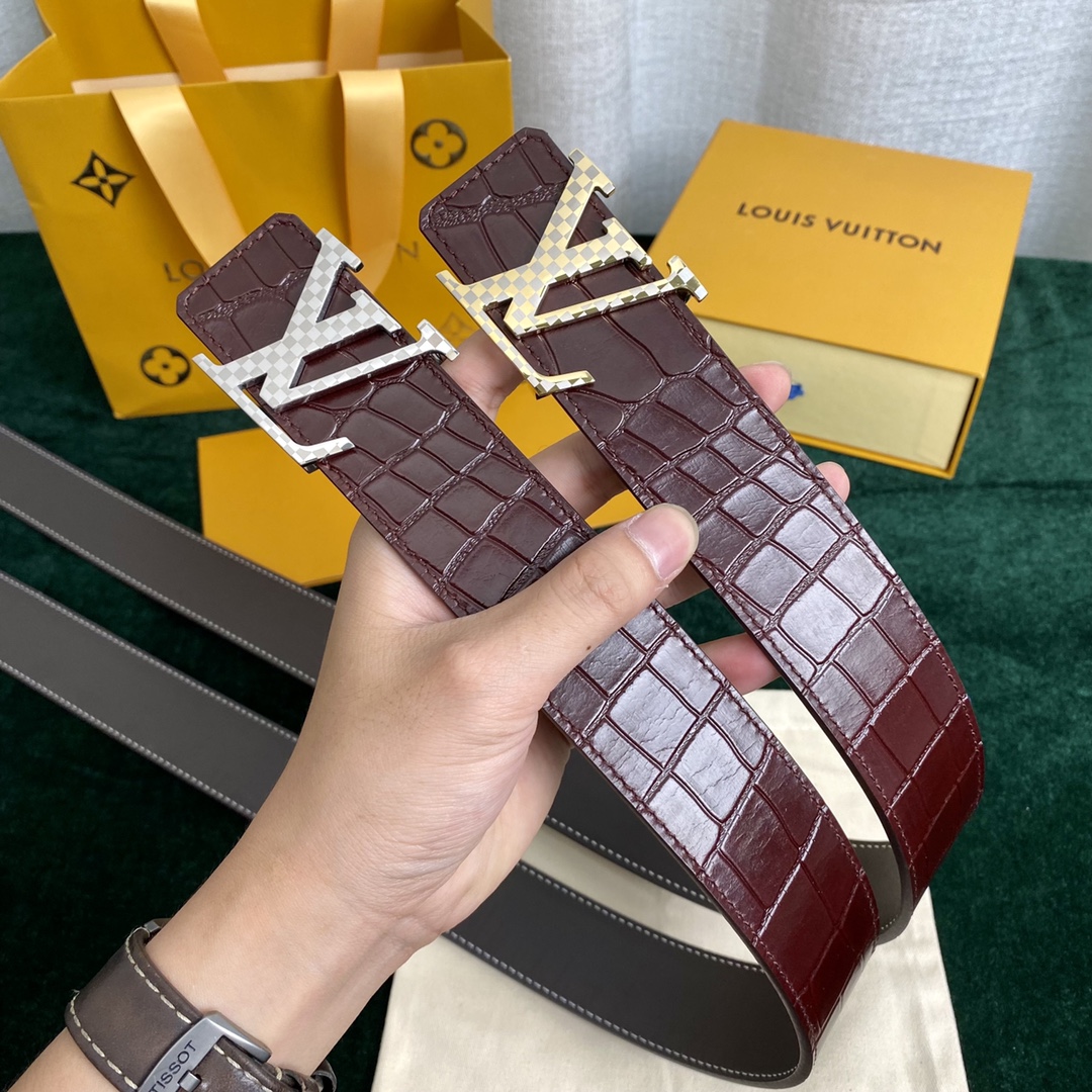 Louis Vuitton Belts Lattice Men