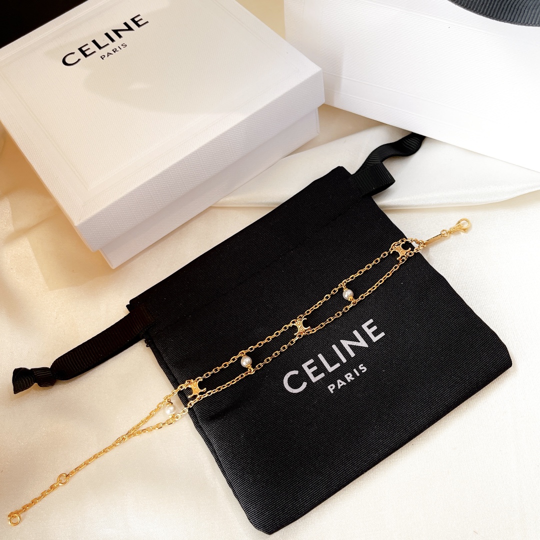Celine AAA
 Jewelry Bracelet First Copy
 Yellow Brass
