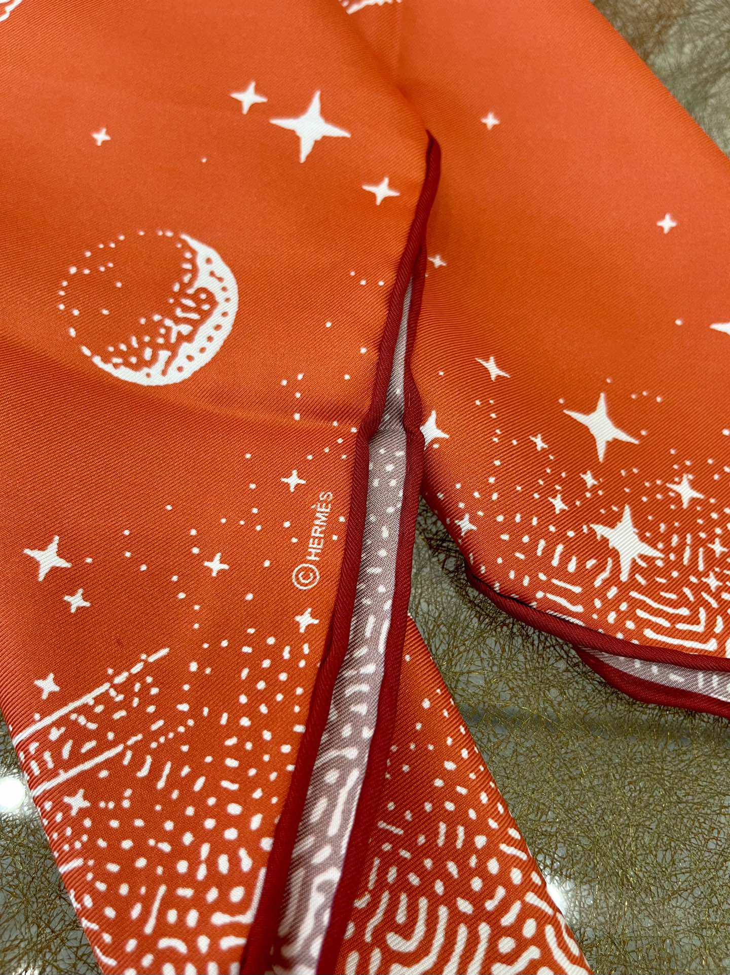 Hermes爱马仕『白月光飞马』双面丝巾