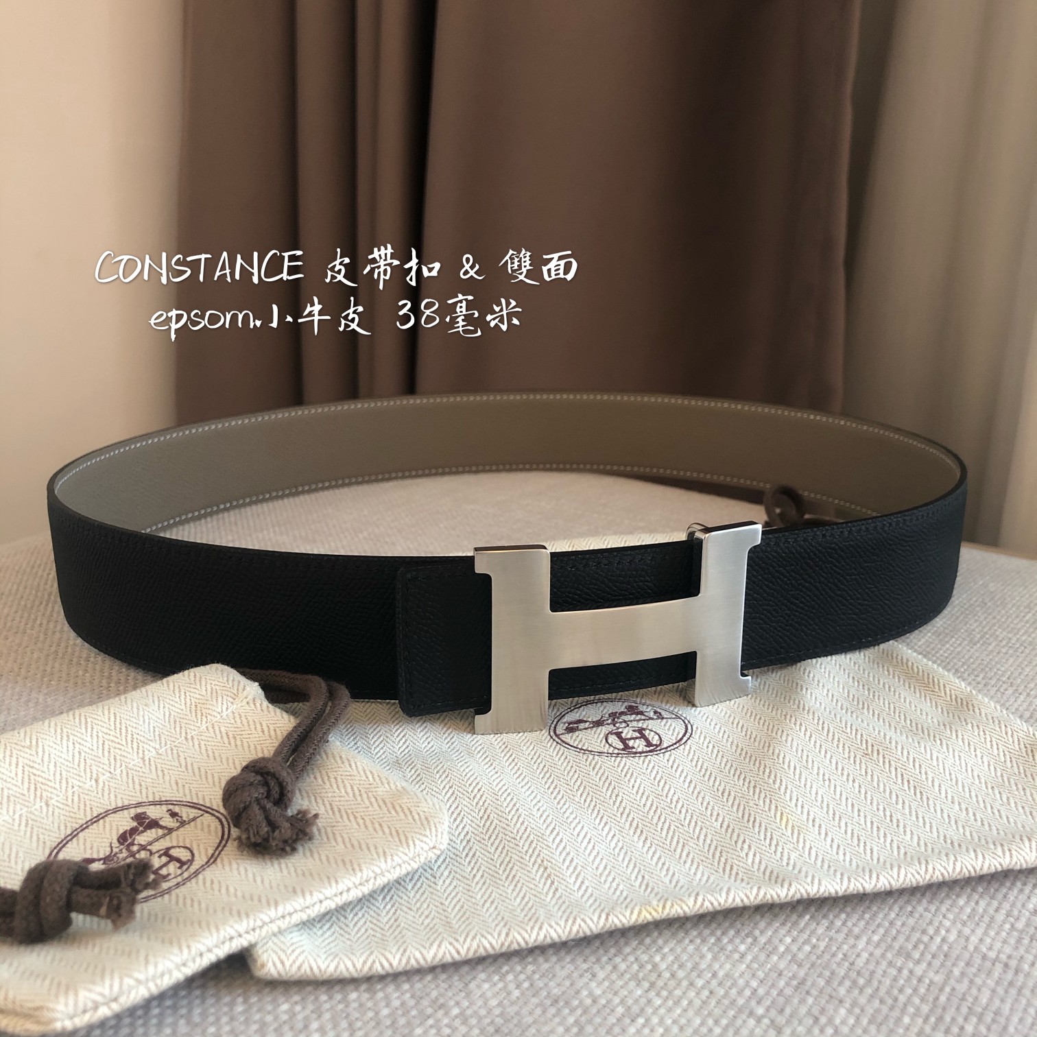 [Hermès Belts]Hermes CONSTANCEBELTBUCKLEREVERSILEATHERSTRAP Width:3.8cm Hermes