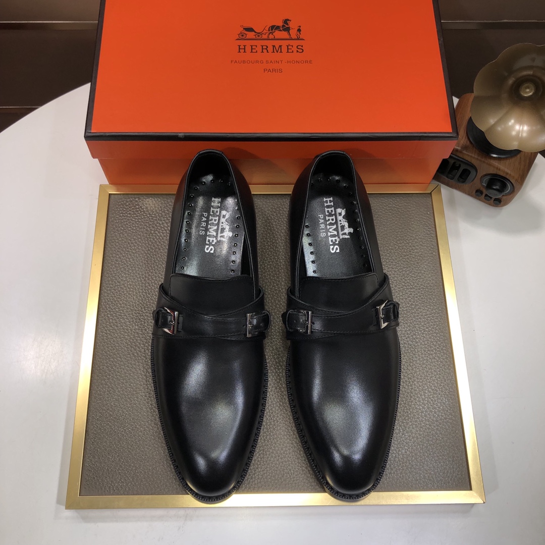 Fábrica Pedido original del mostrador de Hermès (zapatos formales de cuero), personalización de alta gama, siempre insi…