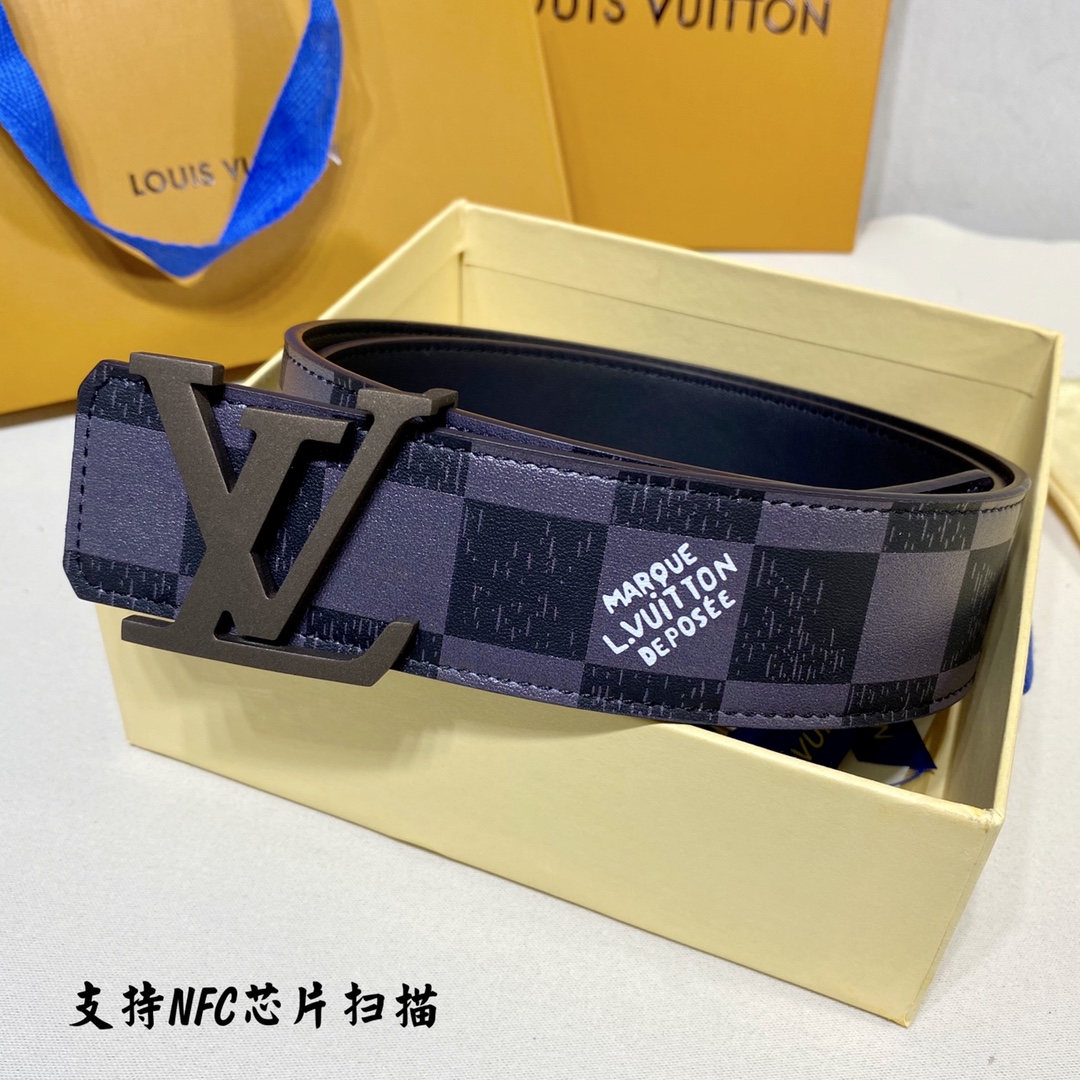 Louis Vuitton Belts Calfskin Cowhide