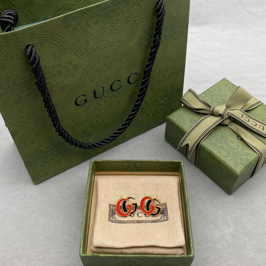 Gucci Joyas Pendiente Mejor calidad falsa
 Negro Rojo