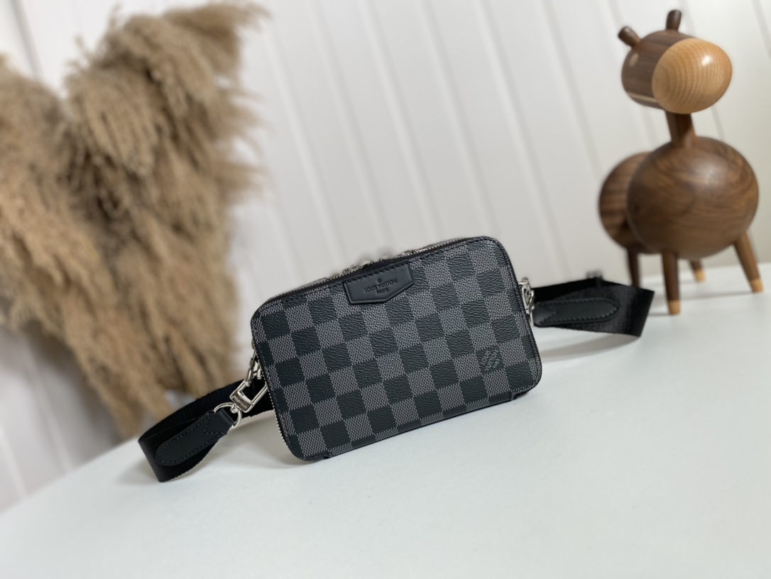 Buy Online
 Louis Vuitton Bags Handbags Black Grid Damier Graphite Canvas N60418