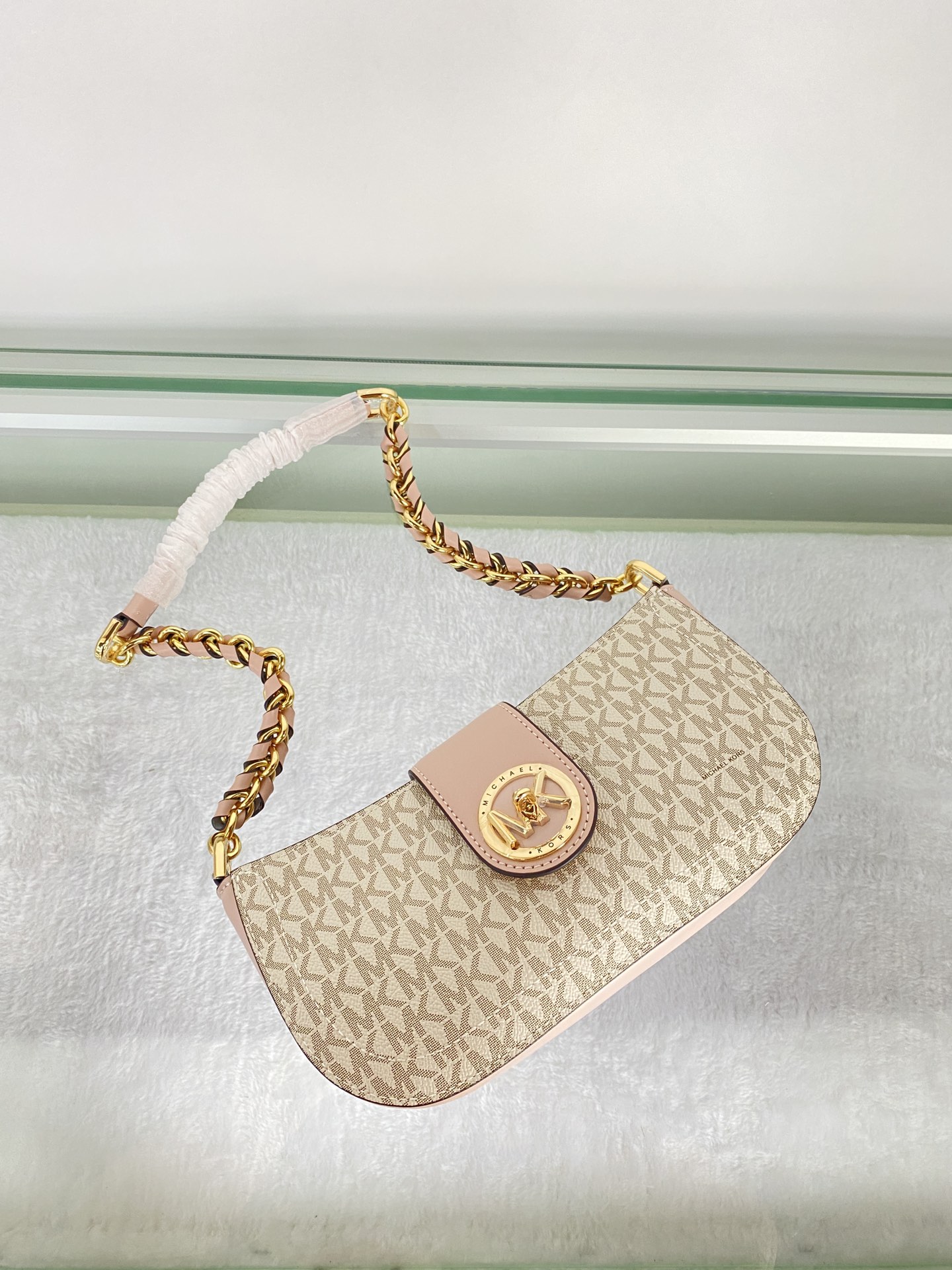 Michael Kors ～MK Carmen 超小号老花腋下包新月包迷你手提单肩包