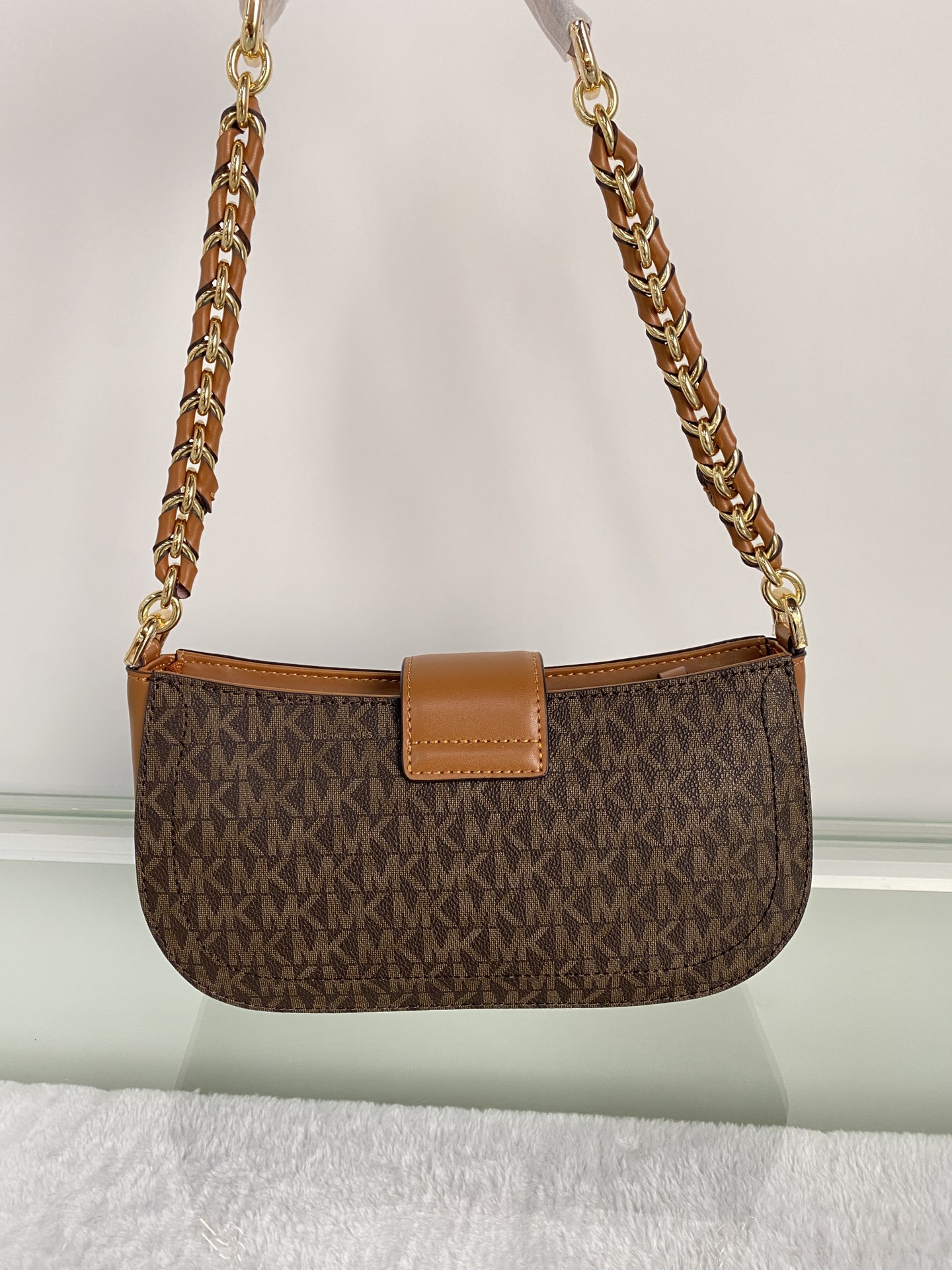 Michael Kors ～MK Carmen 超小号老花腋下包新月包迷你手提单肩包