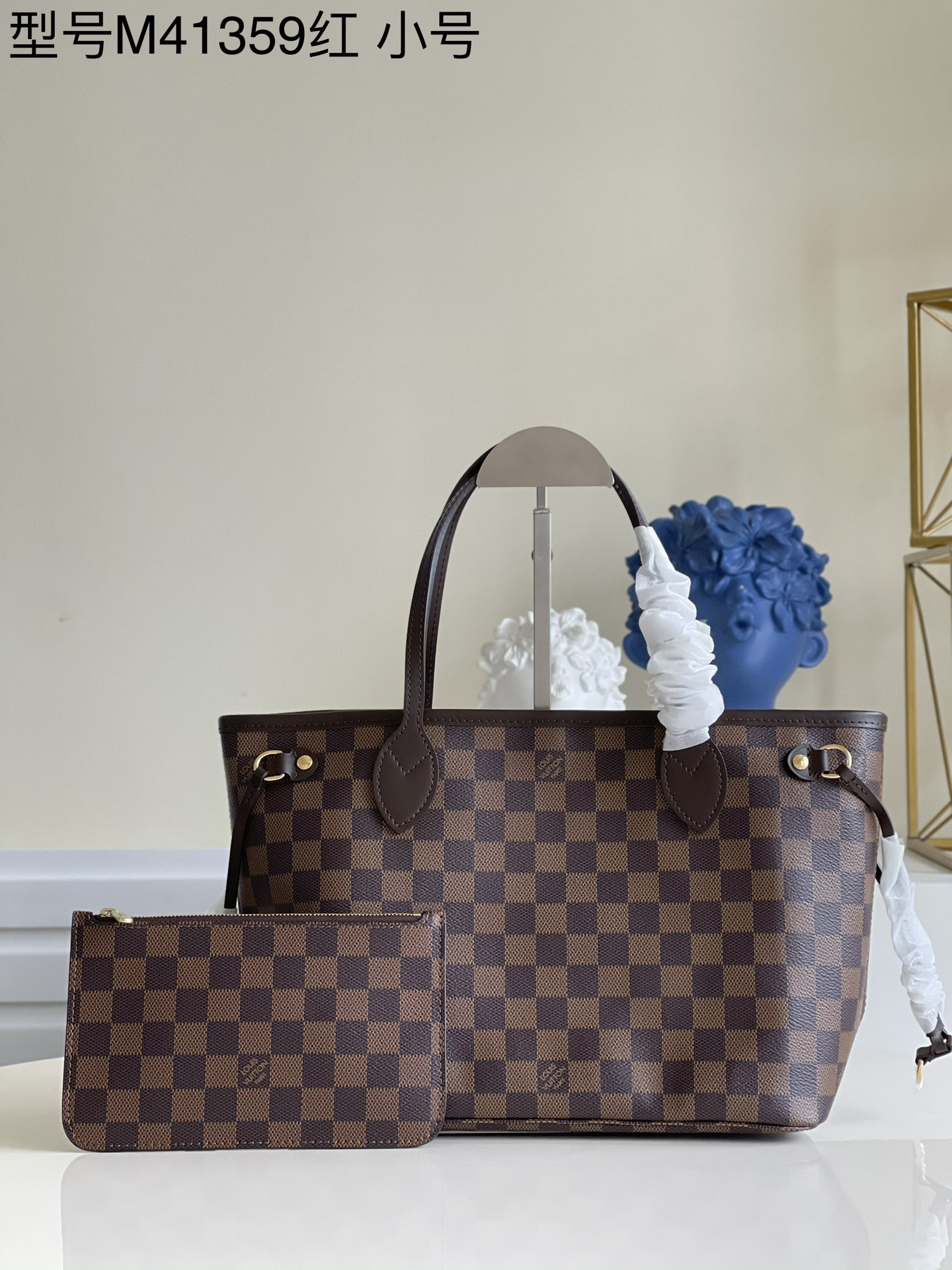 Louis Vuitton LV Neverfull Bags Handbags Damier Ebene Canvas M41359