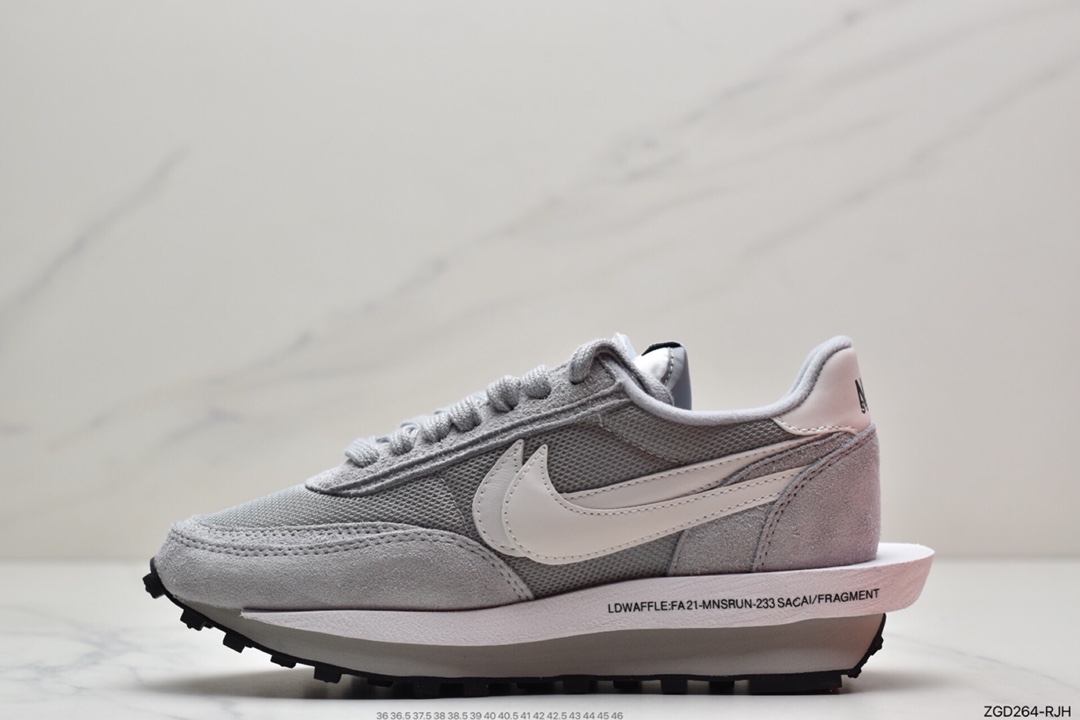 290 耐克华夫 双勾 Fragment design x Sacai x NIKE LDV Waffle Daybreak 藤原浩闪电三方联名深 DH2684-001
