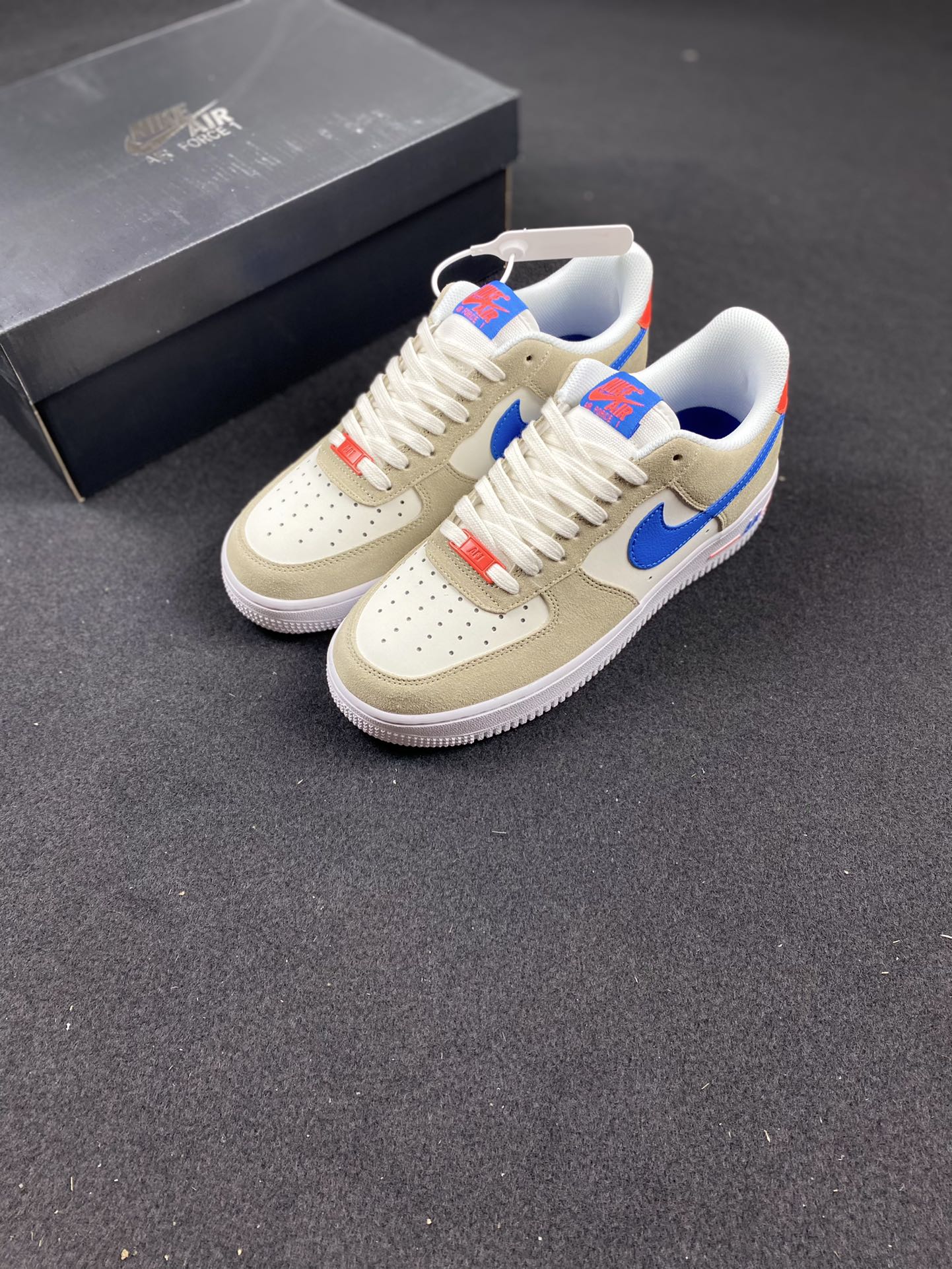 Nike Air Force 1 Shadow Khaki Blue Red Sneakers DM8314-100 9 i1631812801 2336 7