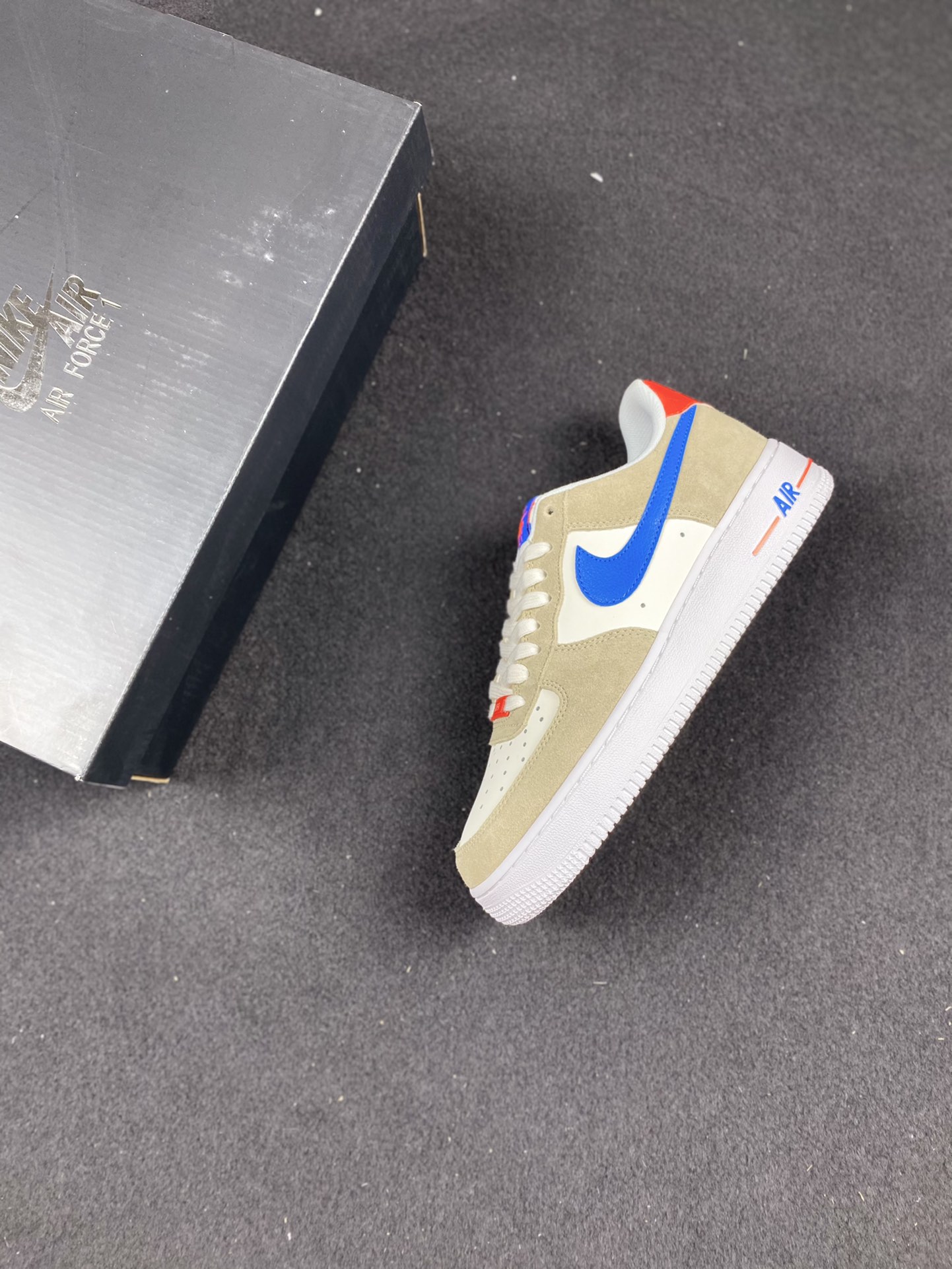 Nike Air Force 1 Shadow Khaki Blue Red Sneakers DM8314-100 8 i1631812801 5843 6