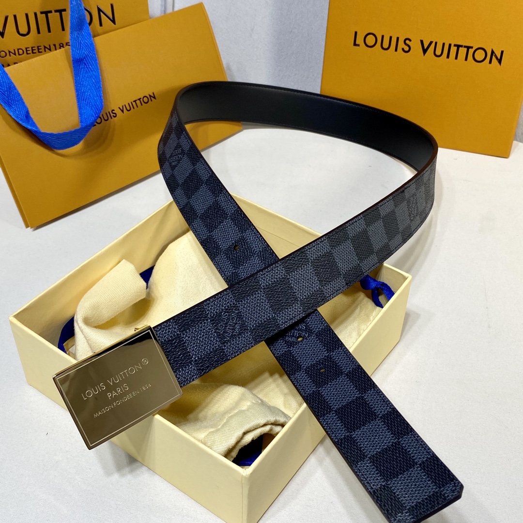 Best Quality Designer
 Louis Vuitton Belts Black Women Calfskin Canvas Cowhide