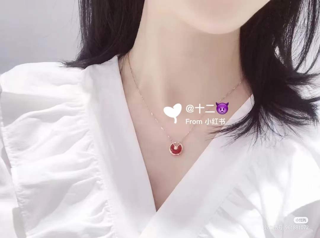 Cartier Cartier卡地亚 三色护身符锁骨项链
