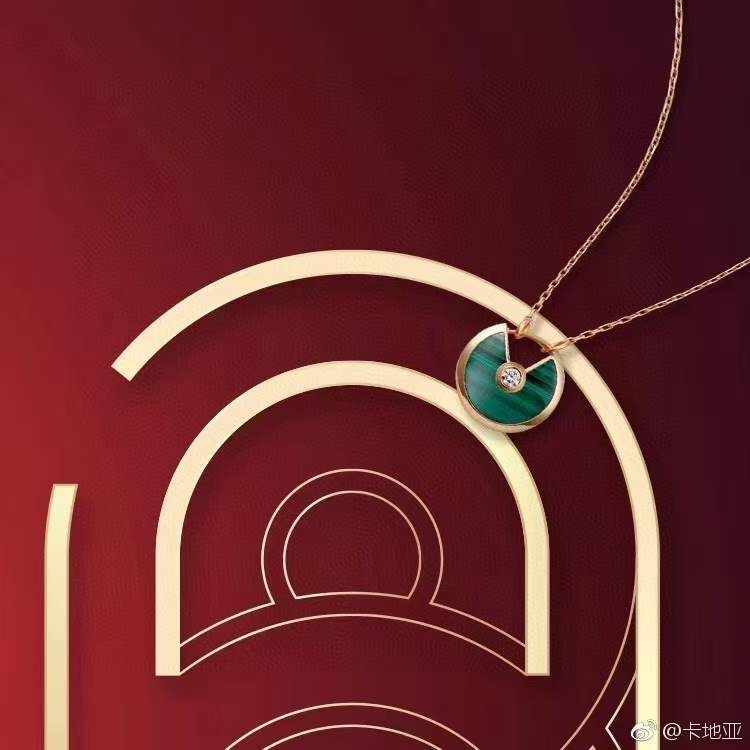 Cartier Cartier卡地亚 三色护身符锁骨项链