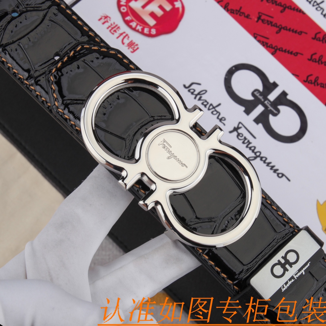 腰带皮带菲拉格幕原单牛皮腰带男款皮带