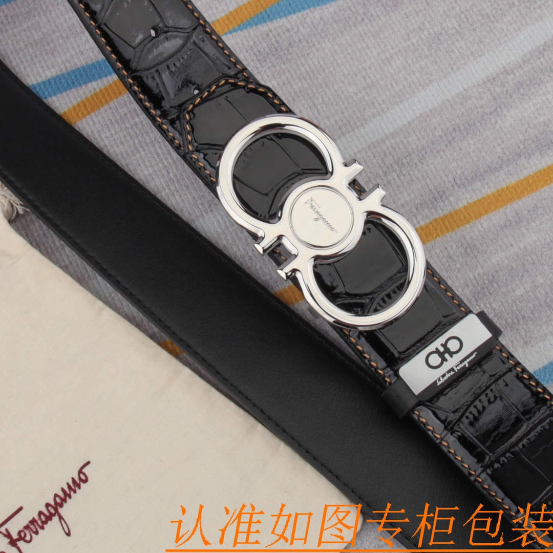 腰带皮带菲拉格幕原单牛皮腰带男款皮带