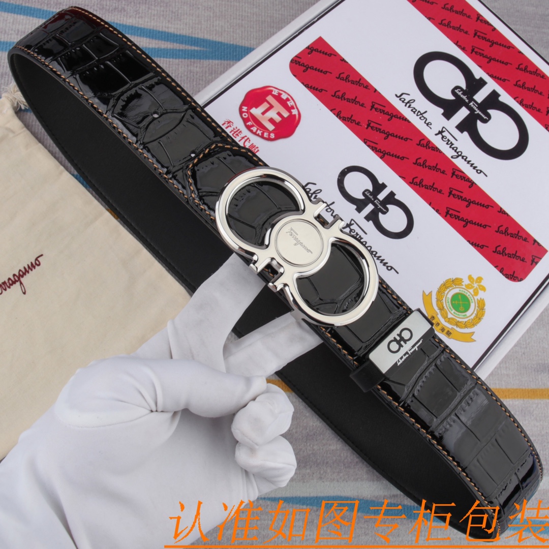 腰带皮带菲拉格幕原单牛皮腰带男款皮带