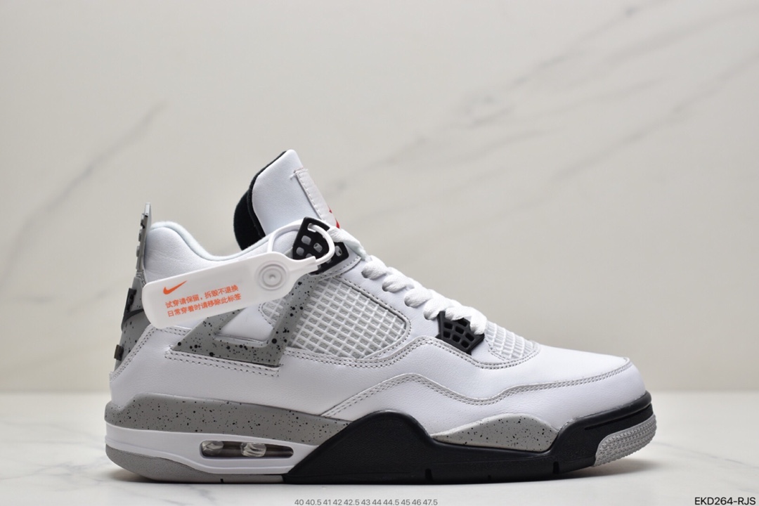 380 Air Jordan 4 Retro “White Cement” 乔4白水泥原盒原配 840606-192
