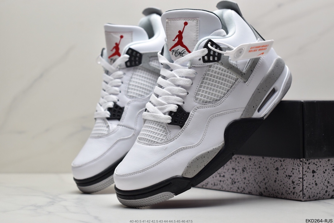 380 Air Jordan 4 Retro “White Cement” 乔4白水泥原盒原配 840606-192