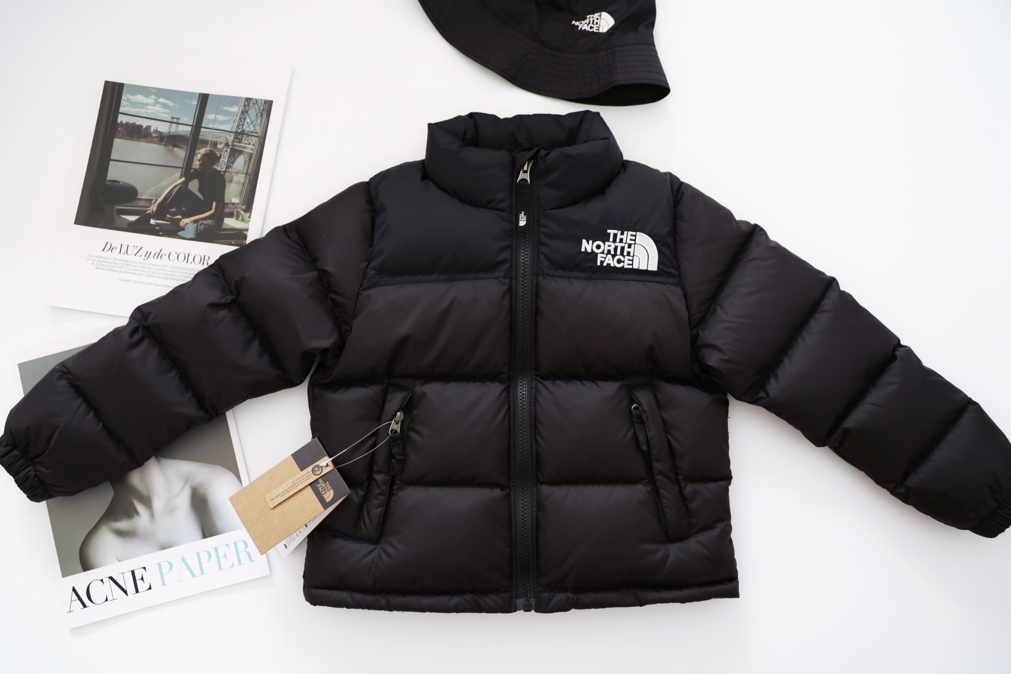 The North Face Manteaux & Blousons Veste En Duvet Vêtements Pour Enfants Blanc Broderie de fleurs Les enfants Fille Unisexe Duvet canard blanc