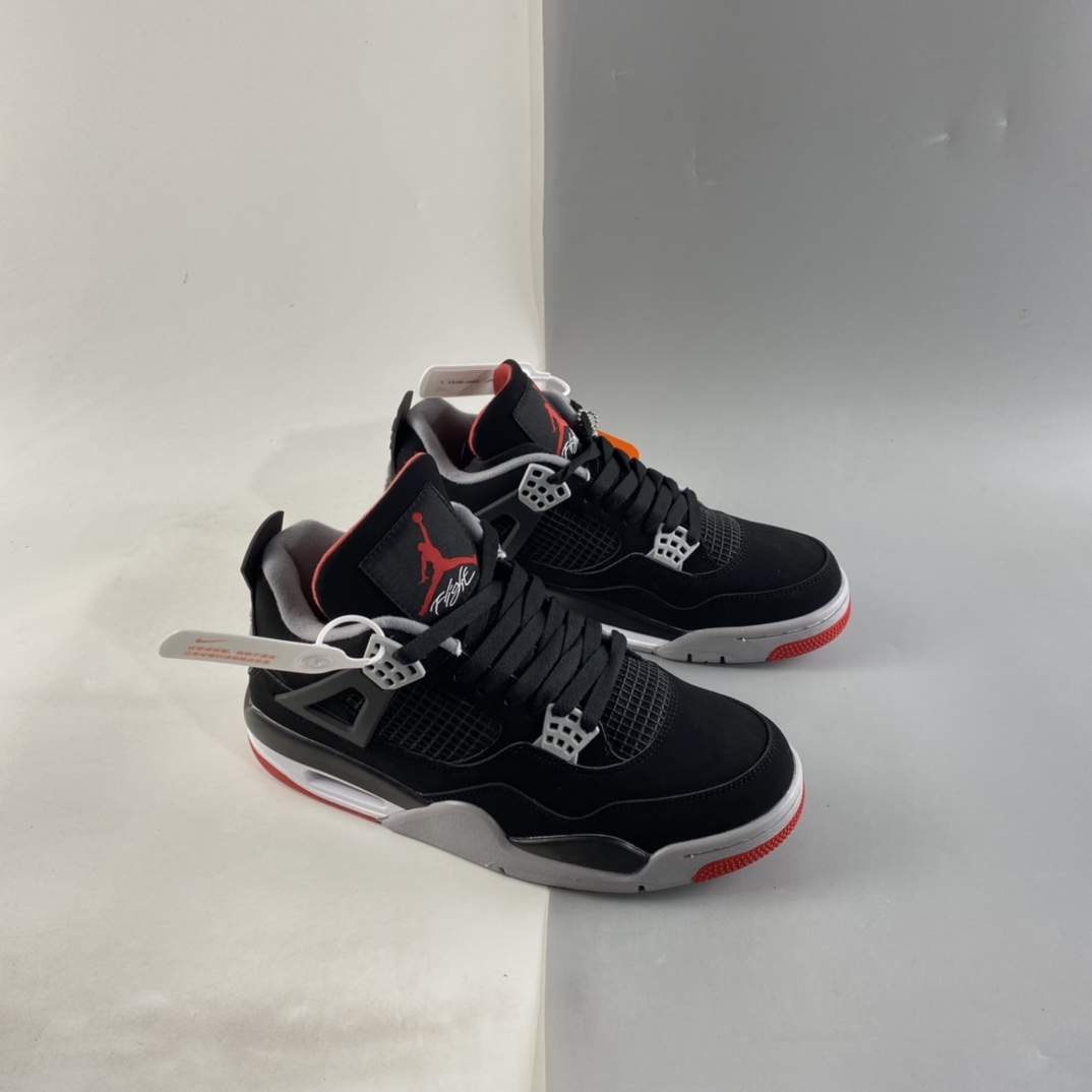 P380  AIR JORDAN 4 “Bred”AJ4 乔4 黑红元年 308497-060
