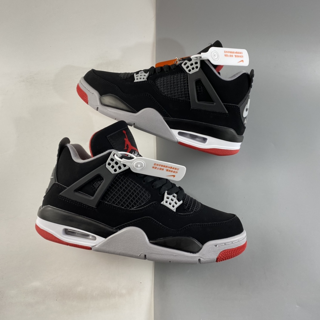P380  AIR JORDAN 4 “Bred”AJ4 乔4 黑红元年 308497-060