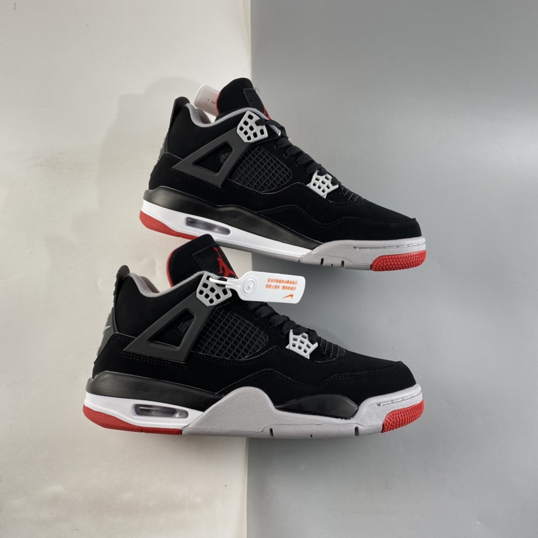 P380  AIR JORDAN 4 “Bred”AJ4 乔4 黑红元年 308497-060