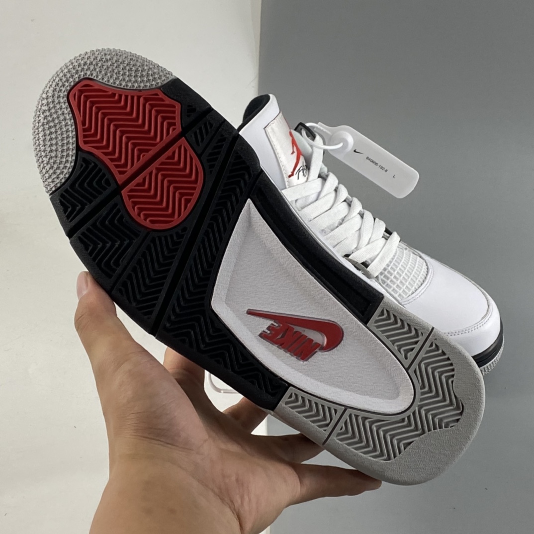 P380  Air Jordan 4 White Cement AJ4 乔4白水泥 白灰 840606-192