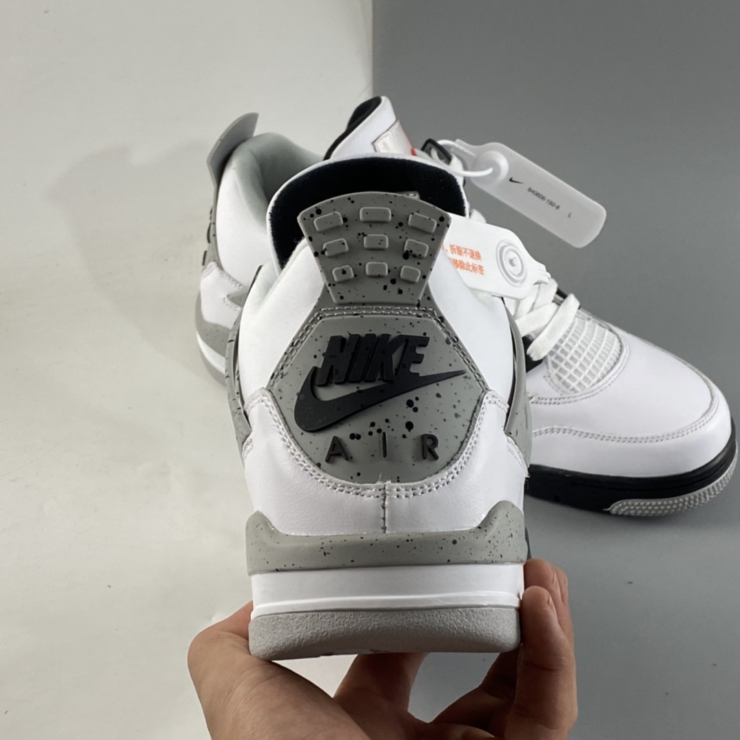 P380  Air Jordan 4 White Cement AJ4 乔4白水泥 白灰 840606-192