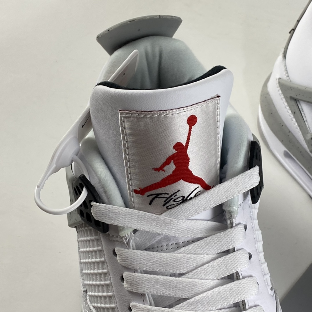 P380  Air Jordan 4 White Cement AJ4 乔4白水泥 白灰 840606-192