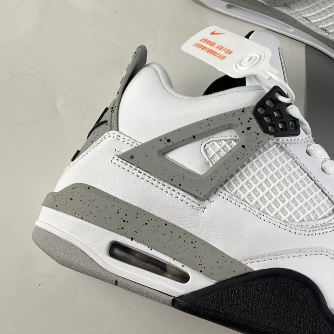 P380  Air Jordan 4 White Cement AJ4 乔4白水泥 白灰 840606-192