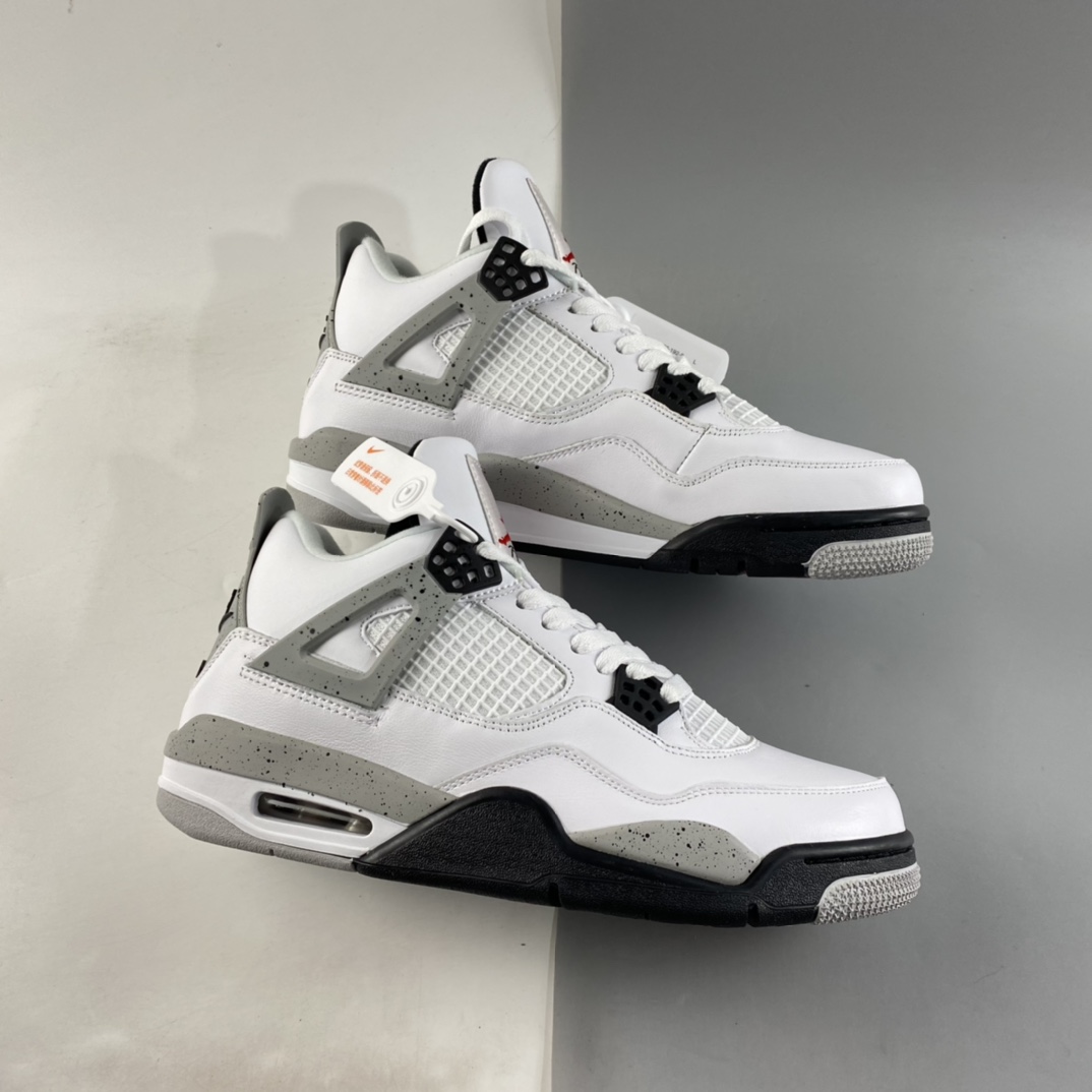 P380  Air Jordan 4 White Cement AJ4 乔4白水泥 白灰 840606-192