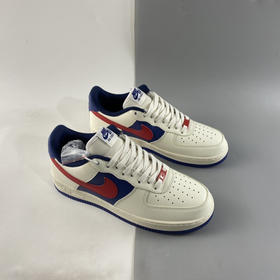 P220  NIKE Air Force 1’07 Low“白蓝红拼接”空军一号低帮休闲板鞋 CW2288-901