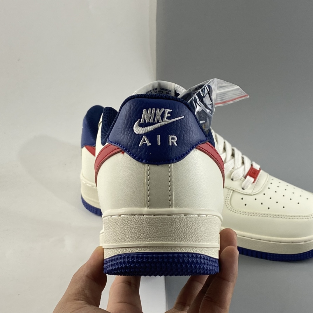 P220  NIKE Air Force 1’07 Low“白蓝红拼接”空军一号低帮休闲板鞋 CW2288-901