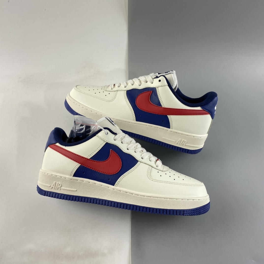 P220  NIKE Air Force 1’07 Low“白蓝红拼接”空军一号低帮休闲板鞋 CW2288-901