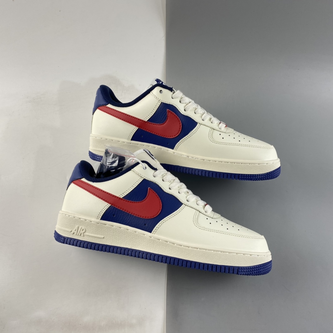 P220  NIKE Air Force 1’07 Low“白蓝红拼接”空军一号低帮休闲板鞋 CW2288-901