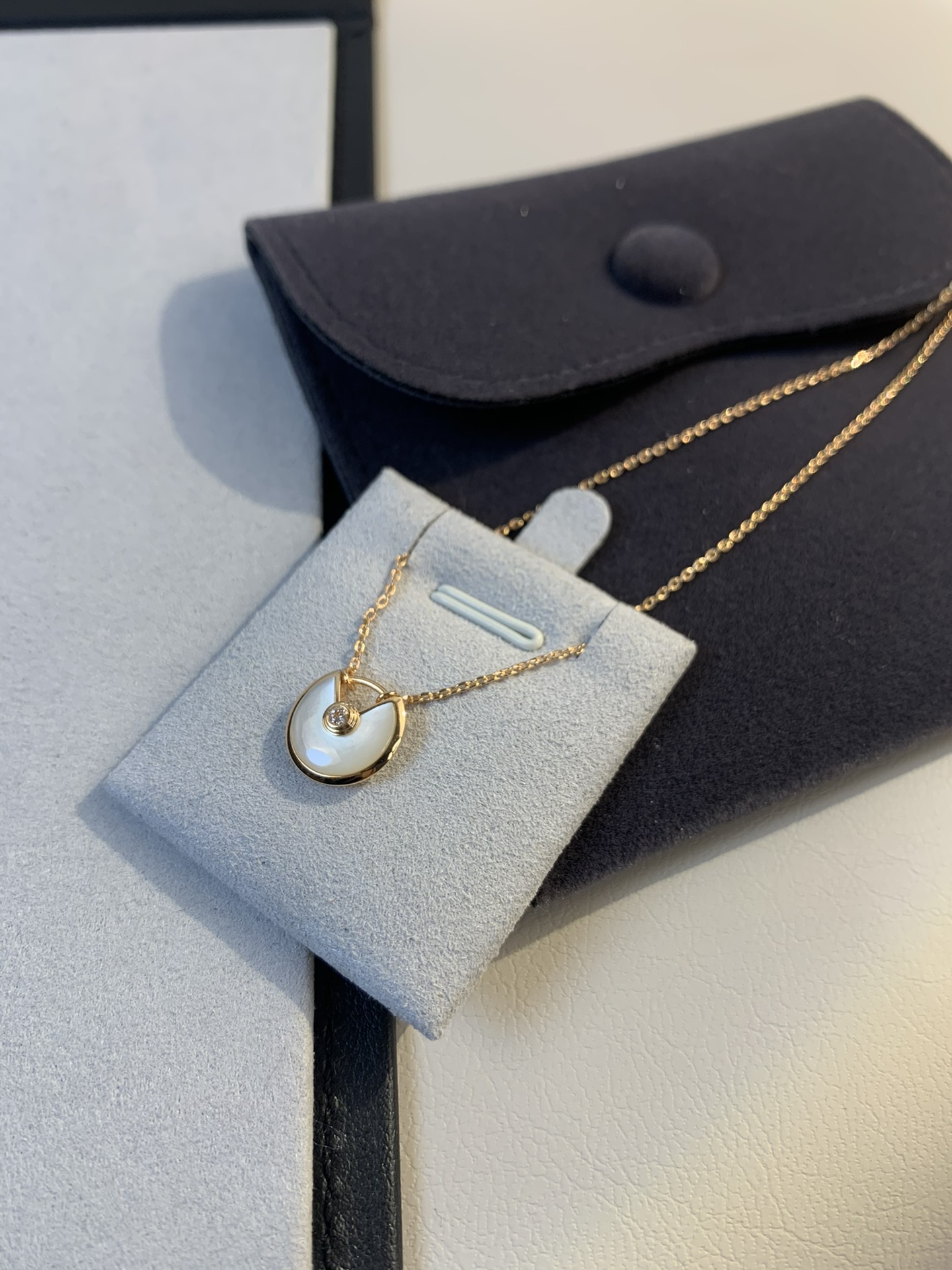 Cartier Collier à double anneau, gravure CNC de précision, chaîne italienne sur mesure - qualité supérieure