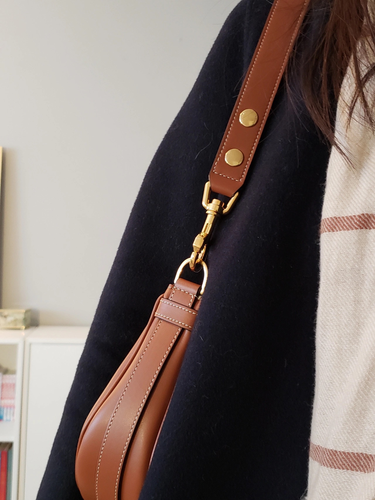 Celine AVA STRAP 腋下包 196923焦糖色