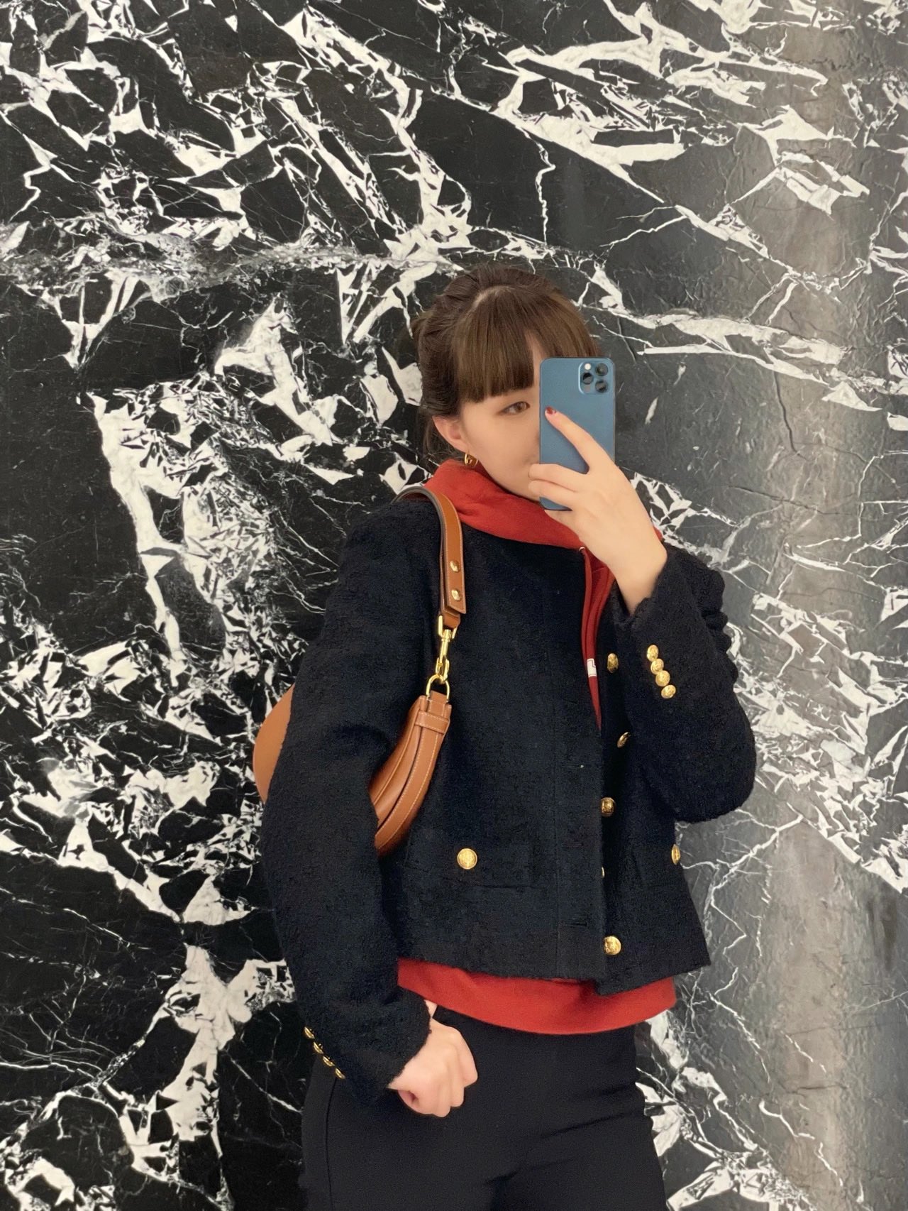 Celine AVA STRAP 腋下包 196923焦糖色