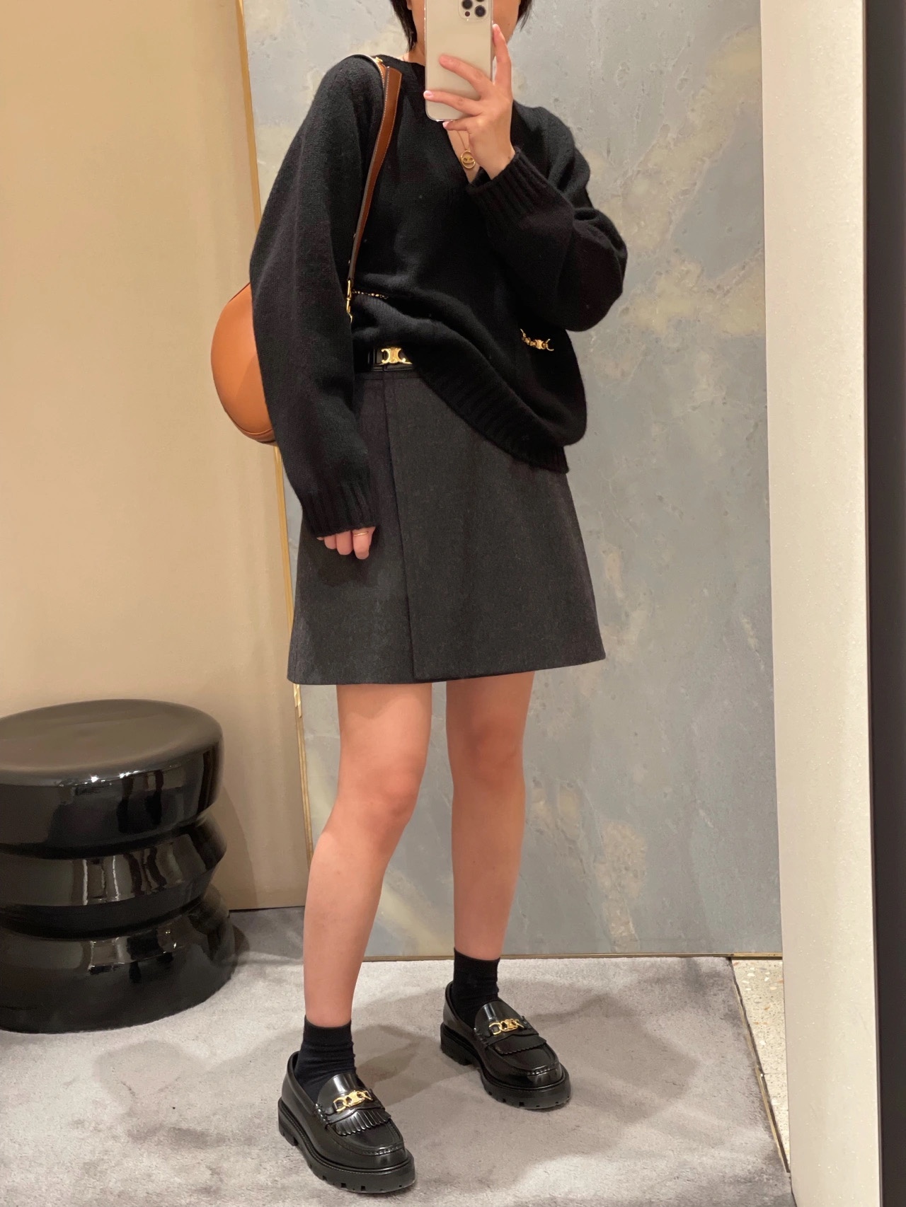 Celine AVA STRAP 腋下包 196923焦糖色