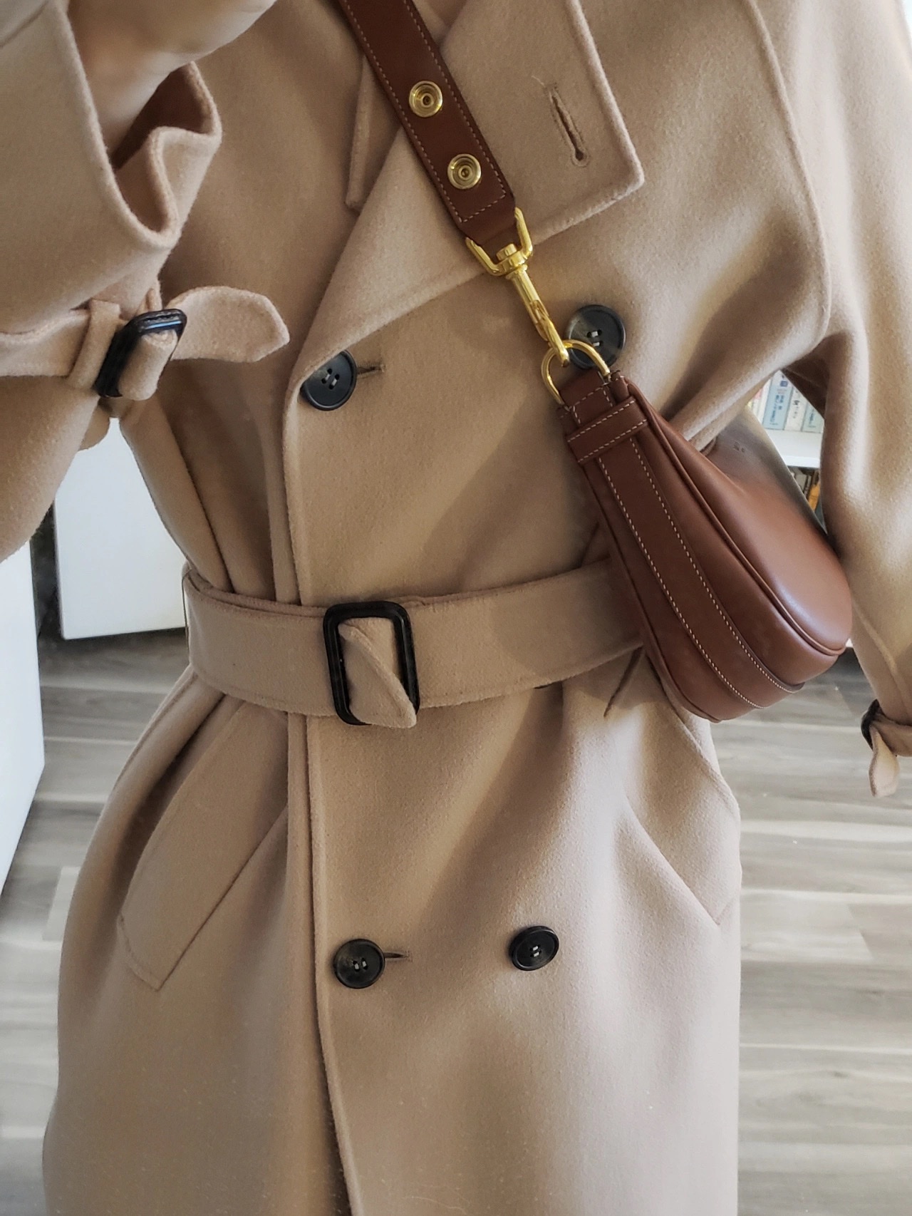 Celine AVA STRAP 腋下包 196923焦糖色