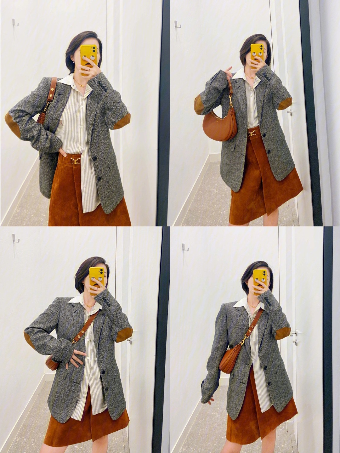 Celine AVA STRAP 腋下包 196923焦糖色