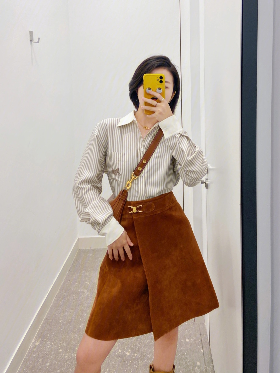 Celine AVA STRAP 腋下包 196923焦糖色