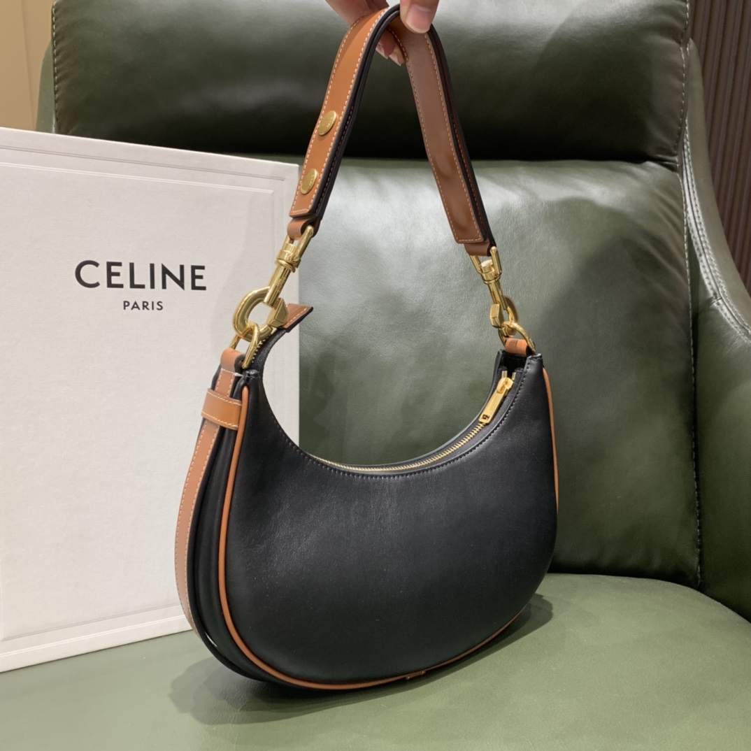 Celine AVA STRAP 腋下包 196923黑色