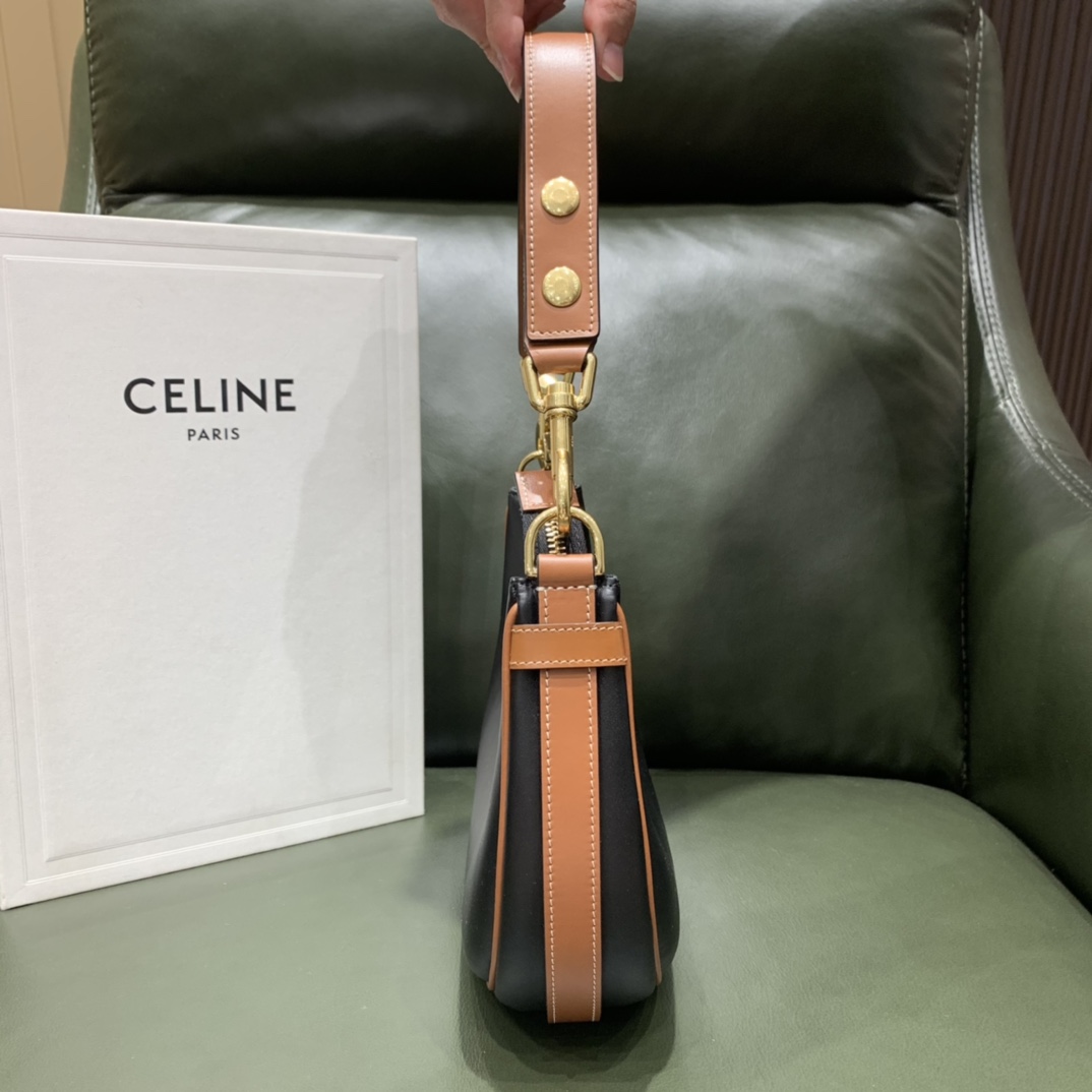 Celine AVA STRAP 腋下包 196923黑色