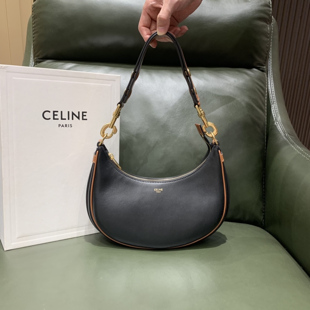 Celine AVA STRAP 腋下包 196923黑色