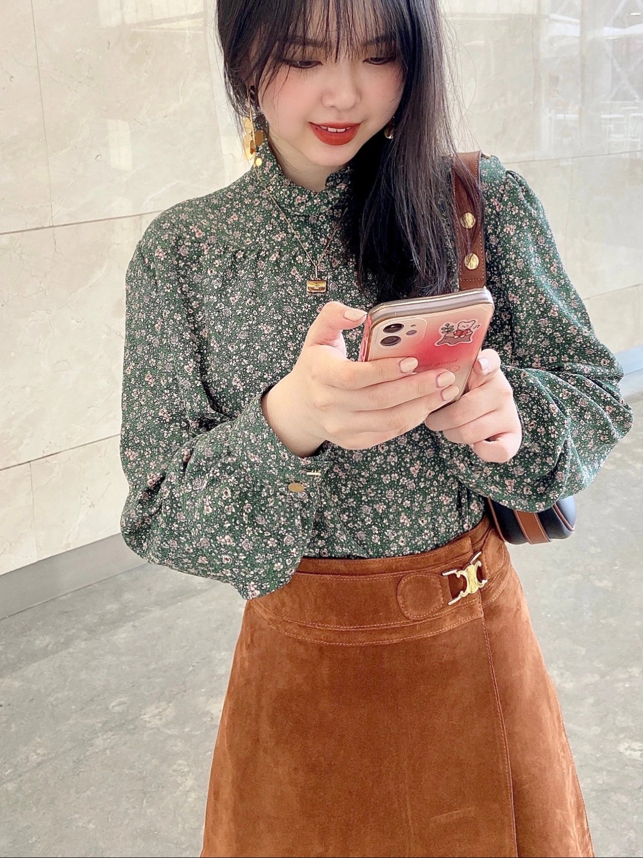 Celine AVA STRAP 腋下包 196923黑色