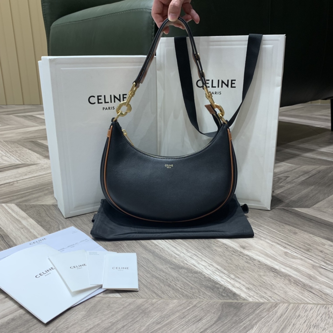 Celine AVA STRAP 腋下包 196923黑色