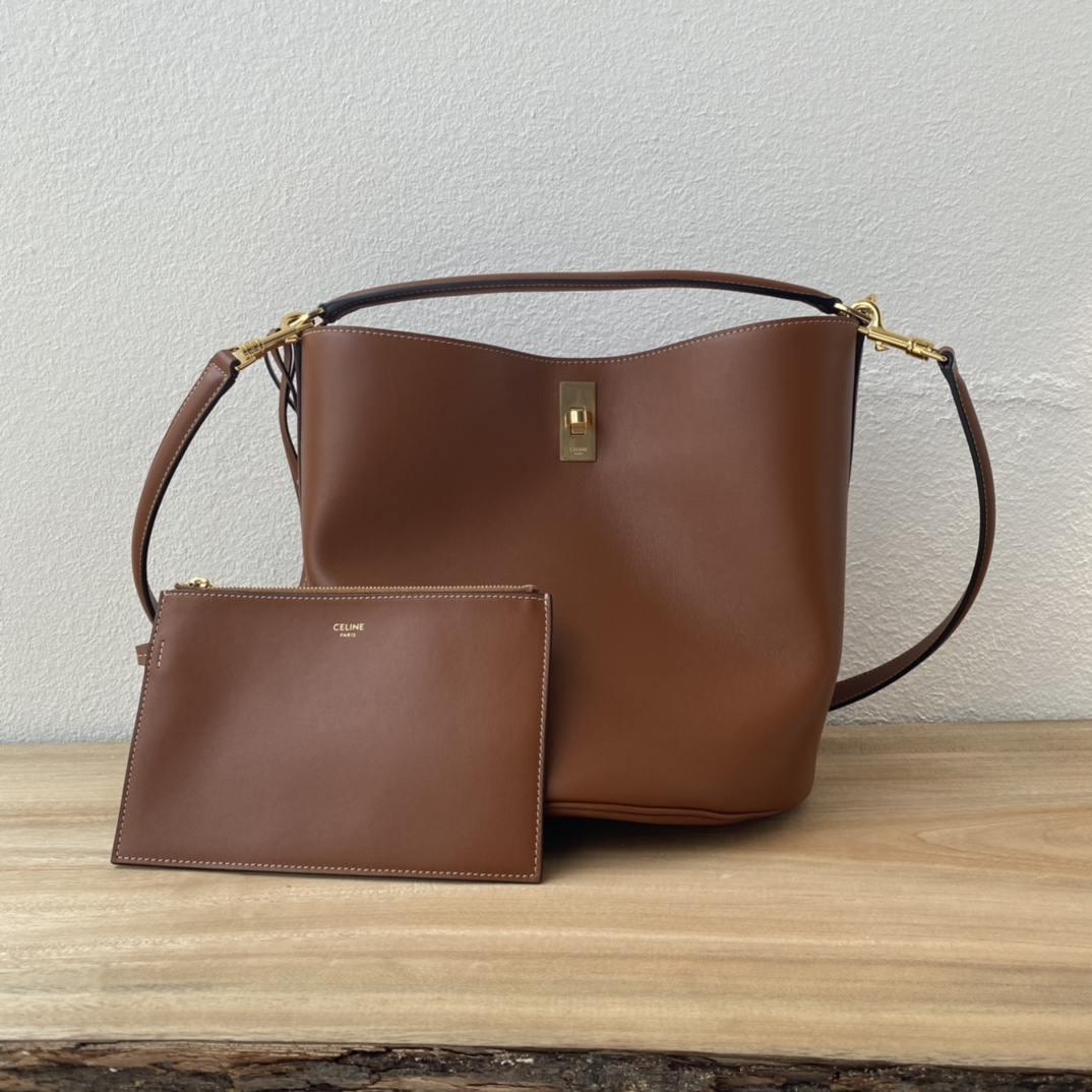 1860 BUCKET 16シリーズ水桶バッグ - 柔らかい牛皮とシンプルなデザイン