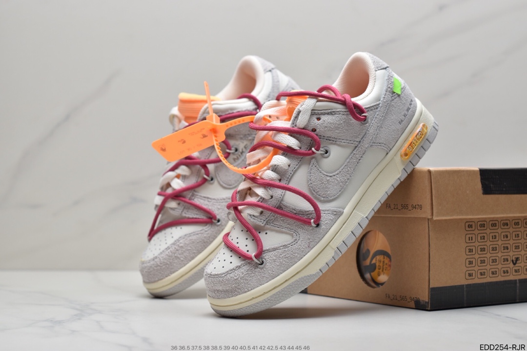 340  耐克0ff-White x Dunk Low“21 of 50” OWSB联名低帮滑板鞋DJ0950-114